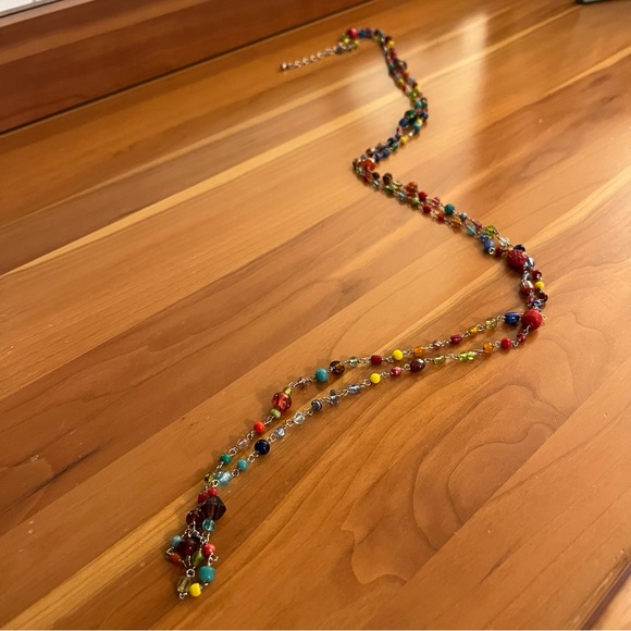 EXPRESS Multiple Colorful Beaded Necklace - Picture 4 of 6